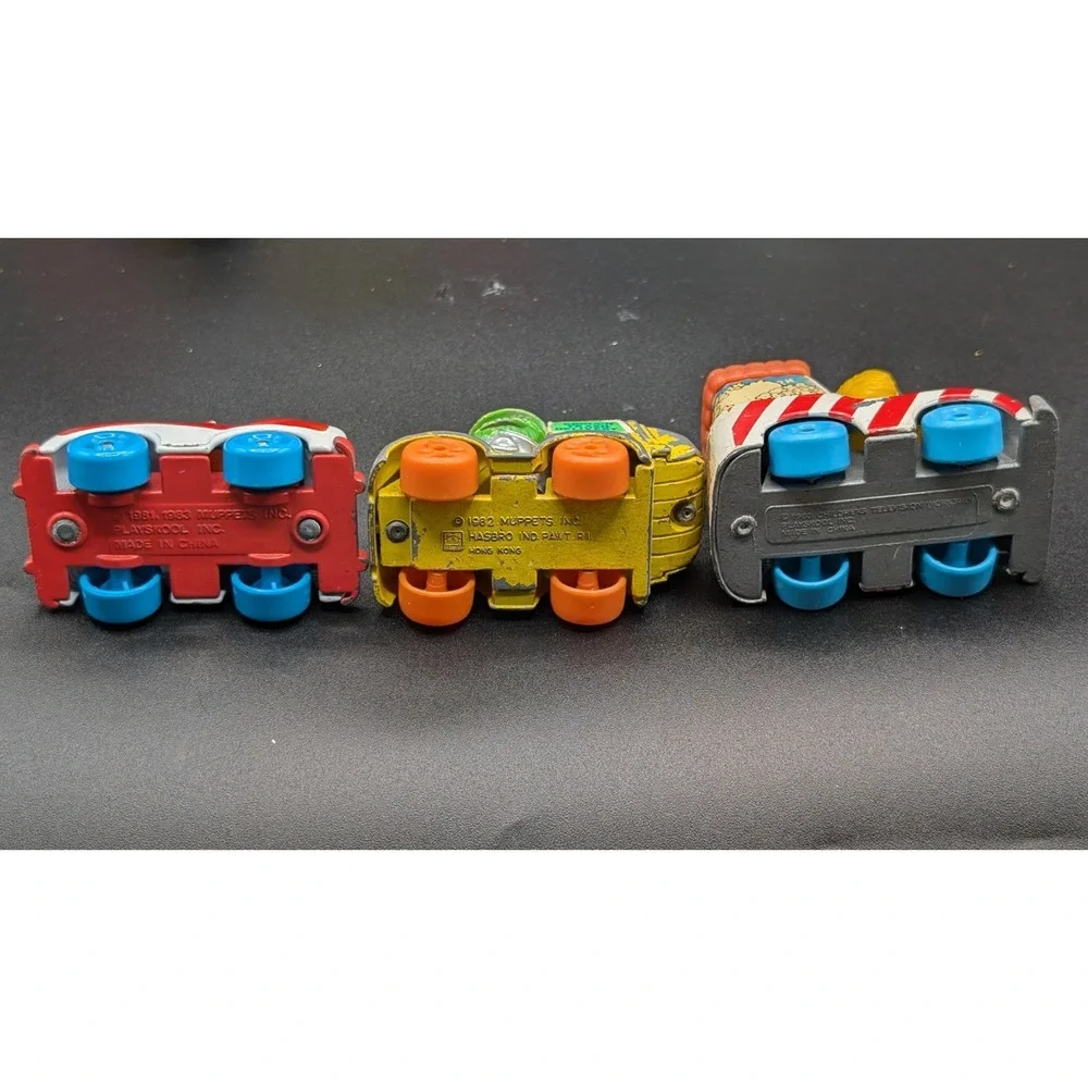 1980s Playskool Sesame Street Characters Vintage Die Cast Cars Lot Of 8